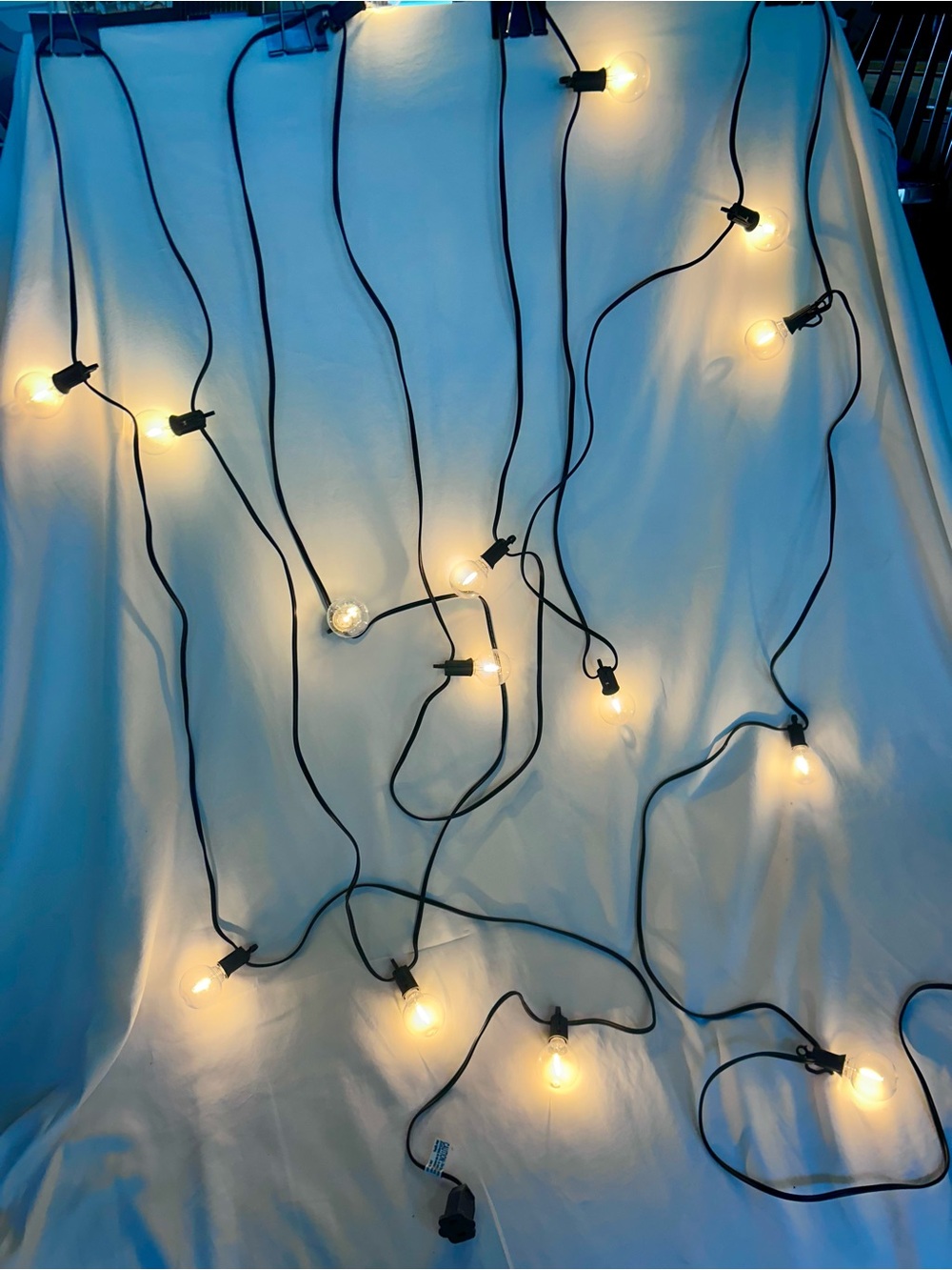 Brightown G40 LED Outdoor Patio String Lights 28 Ft Warm White